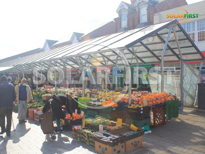 200KWp Solarmarktstand in Birmingham