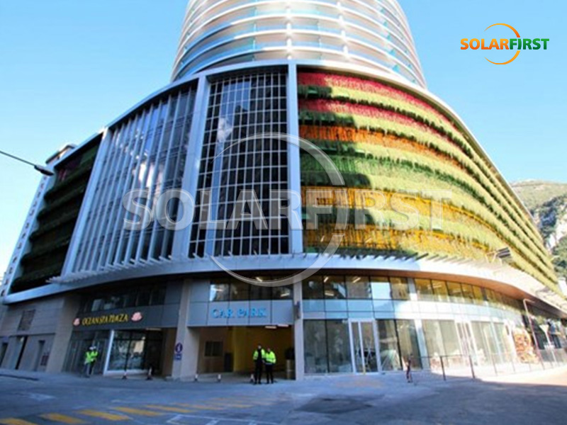 150KWp BIPV-Vorhangfassade in Gibraltar