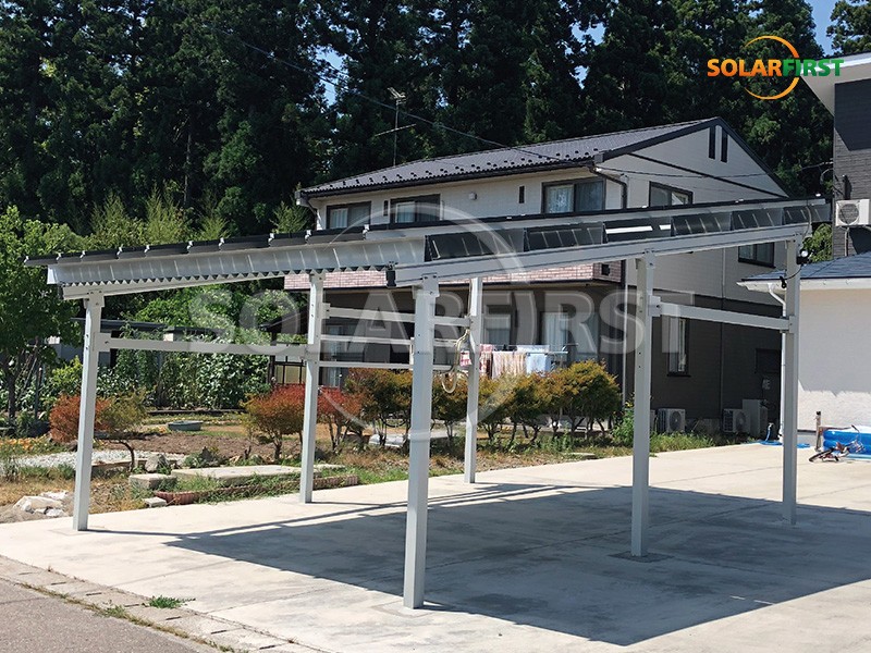 640 kWp PV-Carport-Lösung aus Aluminiumlegierung in Japan
