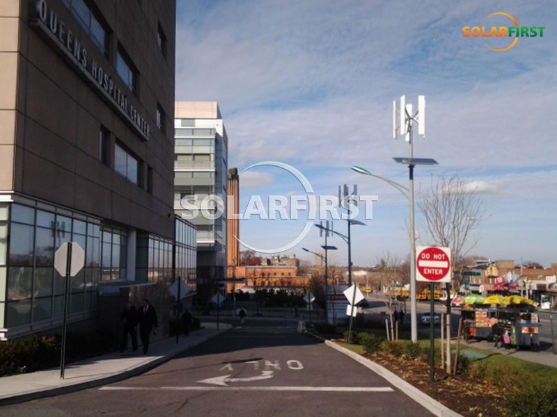 Wind-Solar-Hybrid-Straßenlaternenlösung in New York, USA