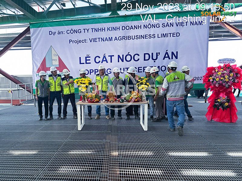 15.000 m² Stahlgitter für Solarhalterung in Vietnam