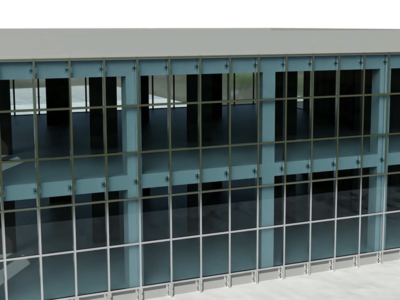 Installationsvideo der BIPV-Vorhangfassade