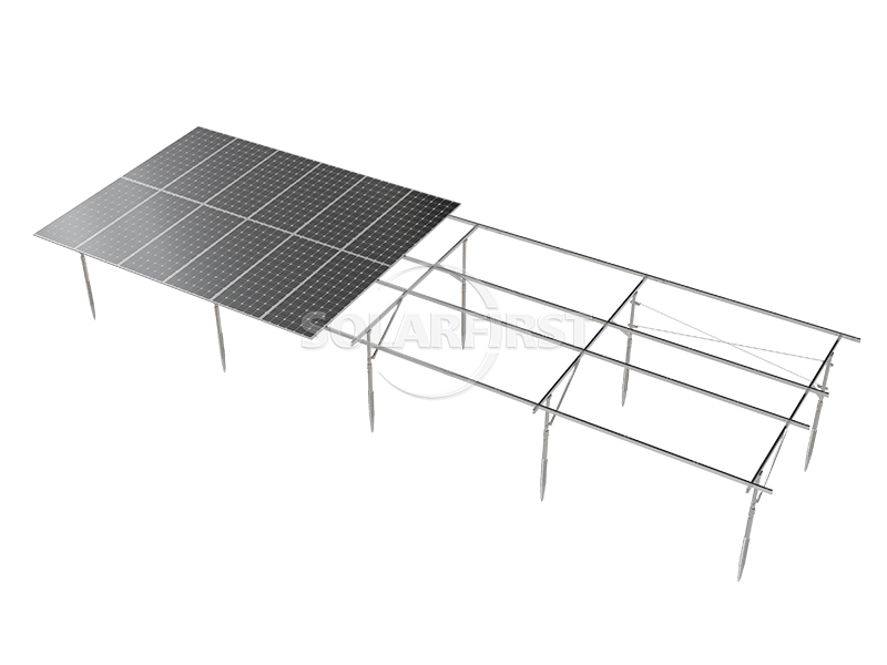 Screw Pile Foundation Solar Ground Mounting System